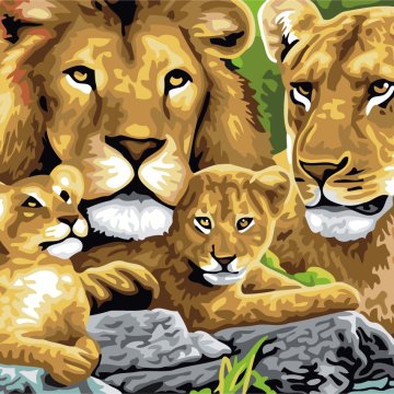 Family of lions