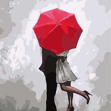 Romance in the rain