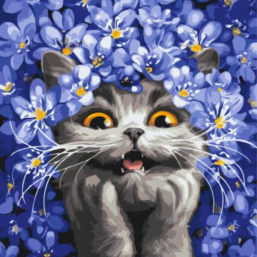 The cat in the snowdrops © Marianna Pashchuk