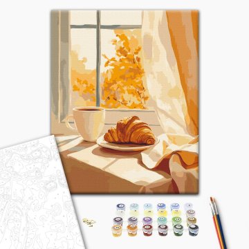 Croissant and coffee