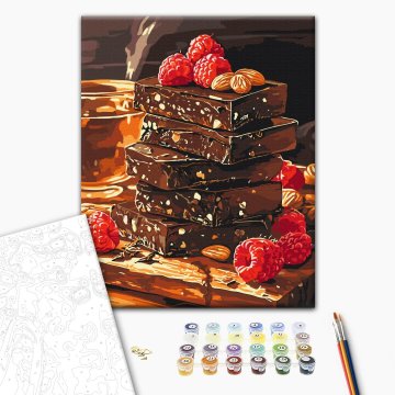 Chocolate with nuts and fruit