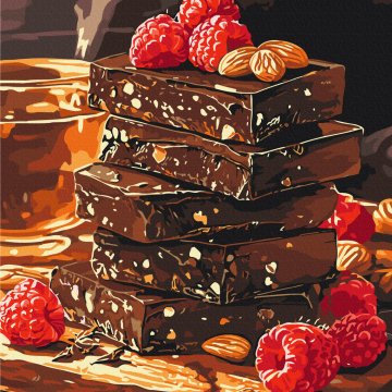 Chocolate with nuts and fruit