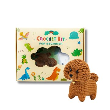 Set pentru jucărie croșetată "pudel de pluș"