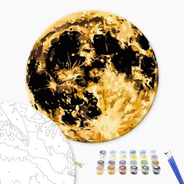 Golden full moon (Size L)