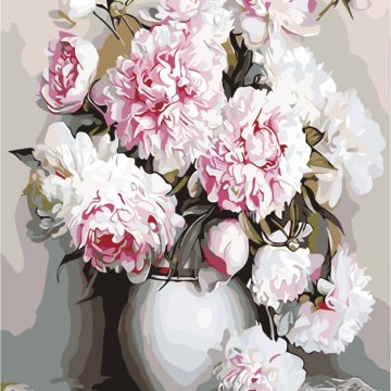Delicate peonies