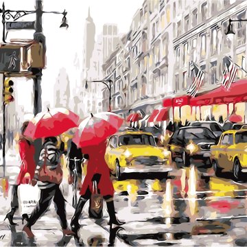 Rainy day in New York