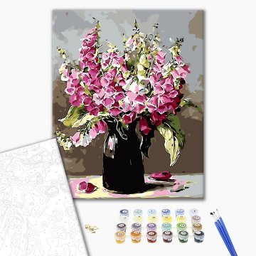 Pink bells in a vase