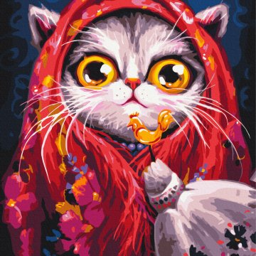 Kitty in a scarf© Marianna Pashchuk