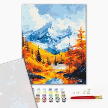 Golden autumn in the mountains
