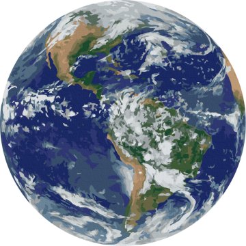 Earth foto by NASA (Size L)