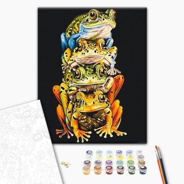 Colored frogs © Telonitskaya Kristina