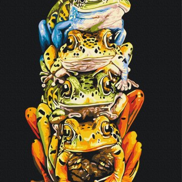 Colored frogs © Telonitskaya Kristina