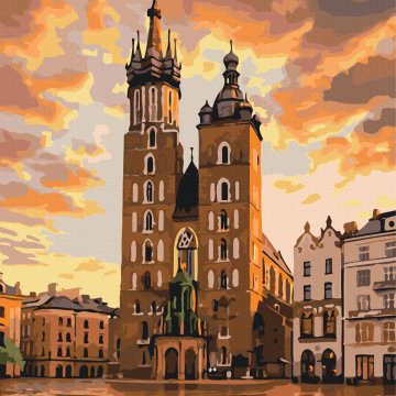 The fairy-tale sky of Krakow