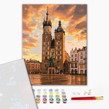 The fairy-tale sky of Krakow