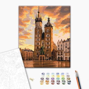 The fairy-tale sky of Krakow