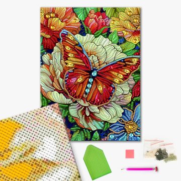 Colored butterfly