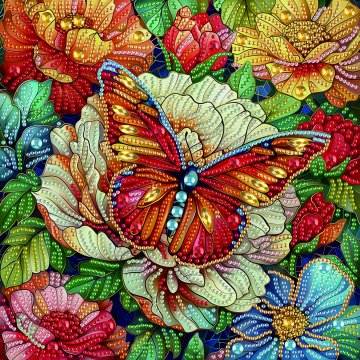 Colored butterfly