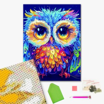 Colored owl
