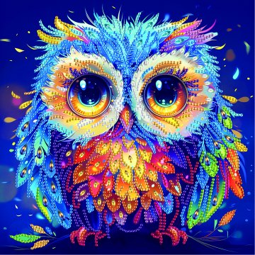 Colored owl