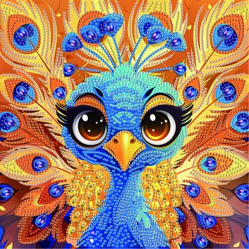 A cute peacock