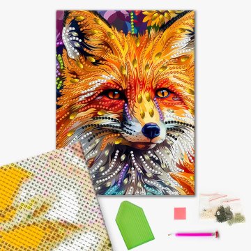 Fox in flowers