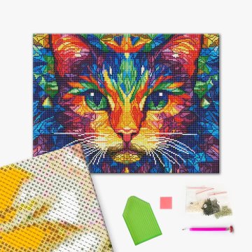 Colored cat
