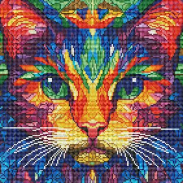 Colored cat