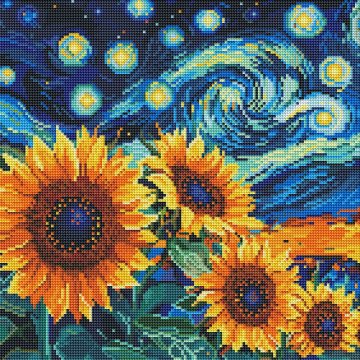 Sunflower in Van Gogh's style