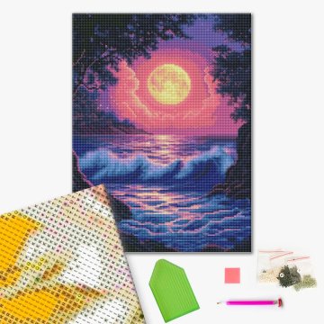 Surf in the moonlight