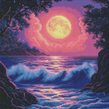 Surf in the moonlight