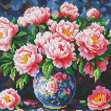Bouquet of peonies in a vase