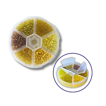 Set of beads for decoration and creativity 6 - colored 2 mm №3