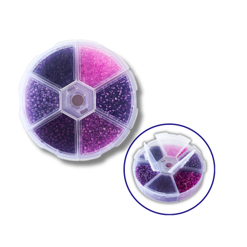 Set of beads for decoration and creativity 6 - colored 2 mm №7