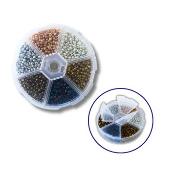 Set of beads for decoration and creativity 6 - colored 3 mm №2