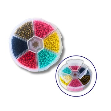 Set of beads for decoration and creativity 6 - colored 3 mm №9