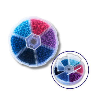 Set of beads for decoration and creativity 6 - colored 3 mm №11
