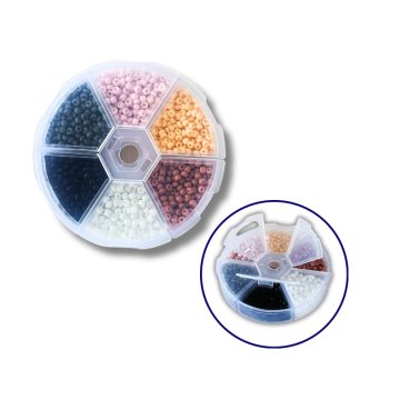 Set of beads for decoration and creativity 6 - colored 3 mm №12