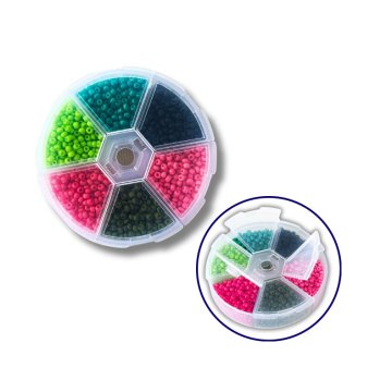 Set of beads for decoration and creativity 6 - colored 3 mm №13