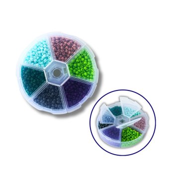 Set de margele pentru decorare și creativitate 6 - colorate 3 mm №15