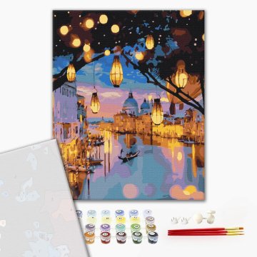 The evening glow of Venice