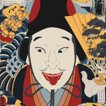 Portrait of an Actor by Toyohara Kunichika