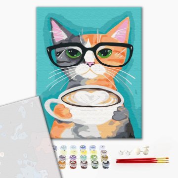 Cat and coffee