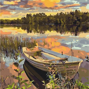 Boat in the floods