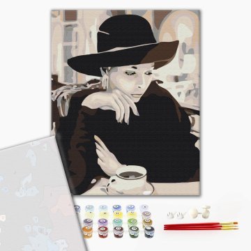 Lady with coffee