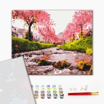 The river near the sakura