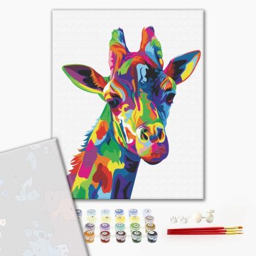 Rainbow giraffe