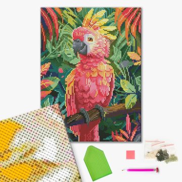 Pink parrot