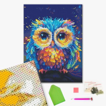 Colored owl