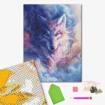 Wolf in the clouds