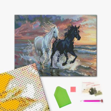Horses on the coast